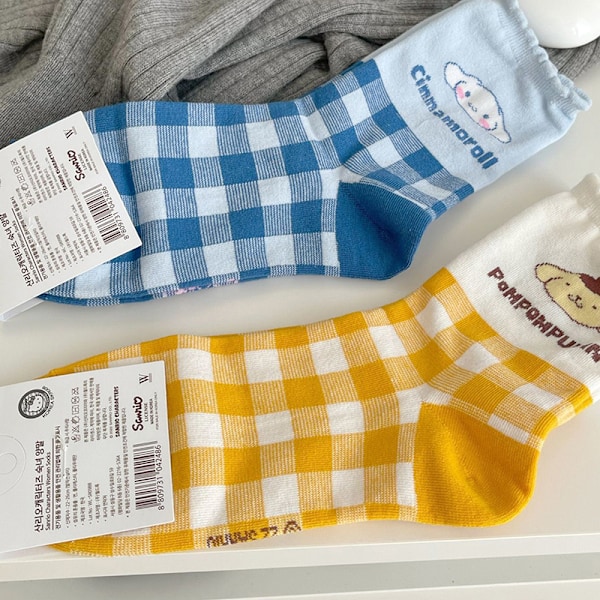 1 Par Sanrio Strumpor Tecknad Anime Barn Spädbarn Bomull Varma A2