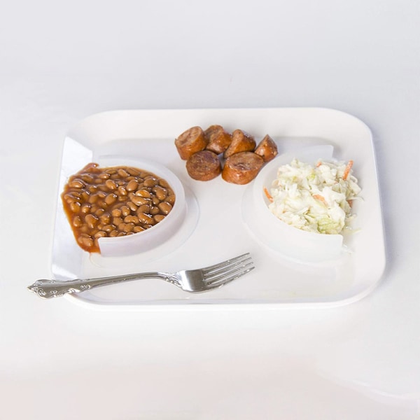 Cubby Tallriksavdelare Klar 2-pack Avdelare Silikon Separator S Transparent