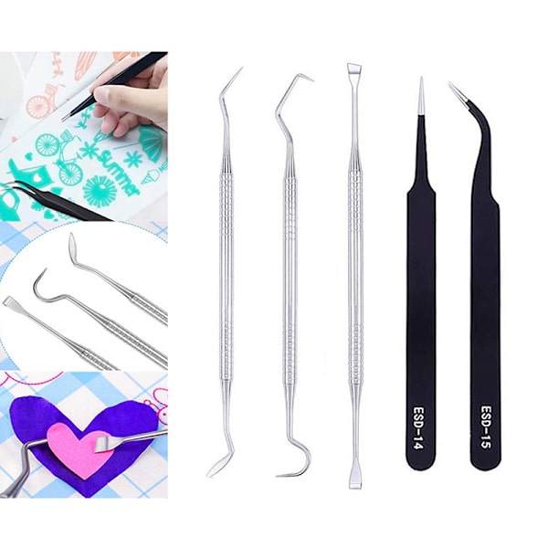 5 st Craft Vinyl Ogräsverktyg Set Basic Vinyl Tool 5pcs