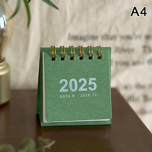 2025 Mini Simple Lille Skrivebords Kalender Lomme Bærbar Kalender P A4