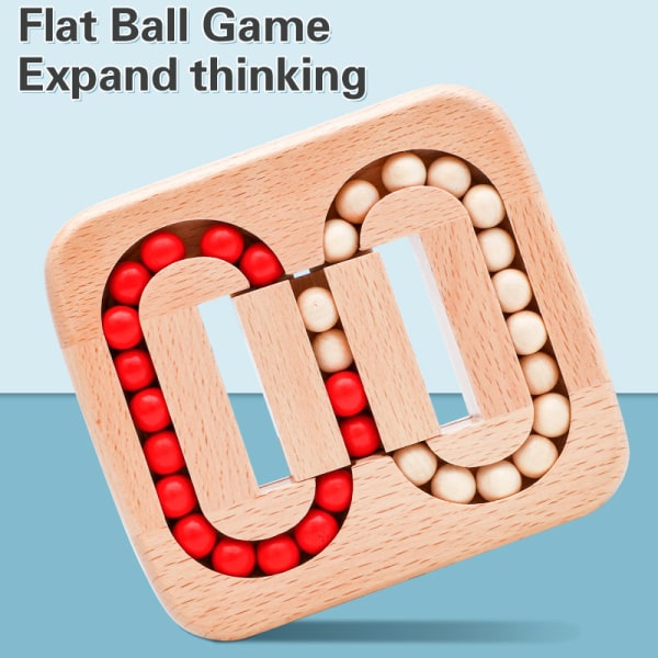Tre Ball Leker Lås For Barn Magiske Kube Baller Flat Ball Game (Wooden Ball)