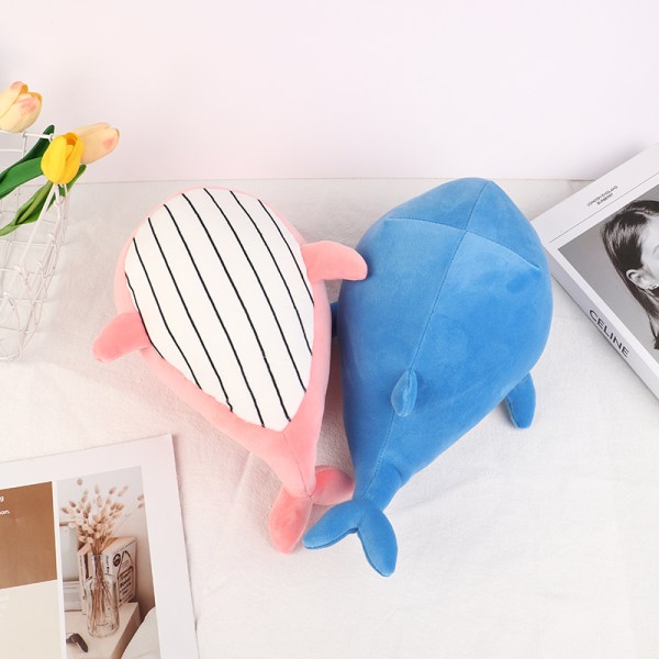 35CM Whale Plyschleksak Mjuk plysch fylld delfindocka Pink