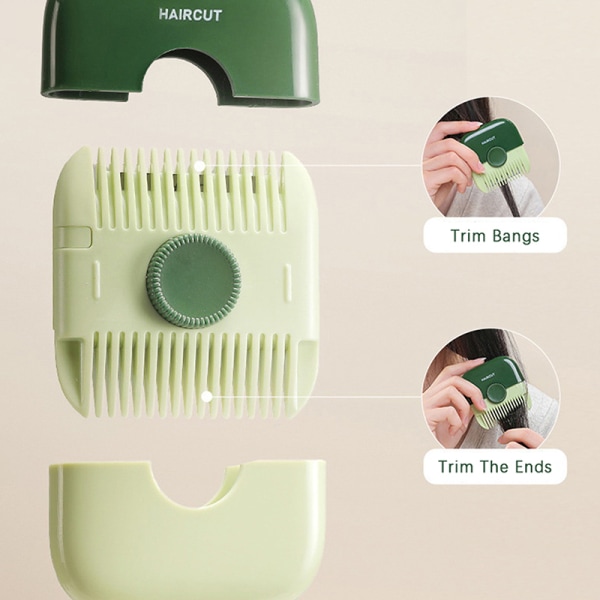 Hiusleikkuri Hiusten trimmaus ja järjestely otsatukka Trim kampatyökalu Green