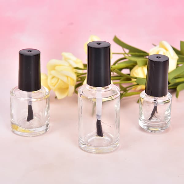 1 st 5/10/15 ml tom glas nagellacksflaska med borste nagel O Transparent 10 ml