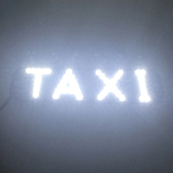 Taxiskylt LED-indikatorlampa Panelskylt Varningsljus Red