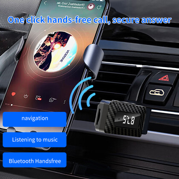 Bluetooth biladapter Trådløs FM-sendermodtager