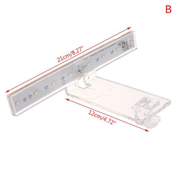 Akvarielampe LED-lys Passer til tanke Aquatic Lamp Aquarium Brack B