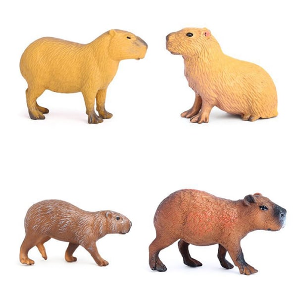 1 Stk Børns Simulation Vilde Dyr Model Capybara Legetøj A2