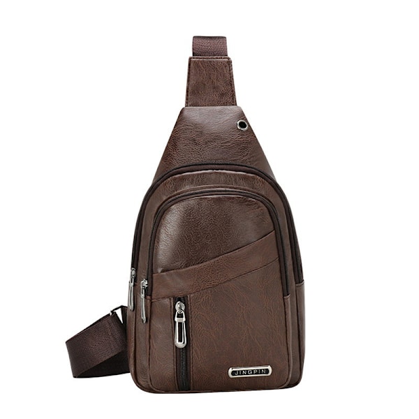 Herr Crossbody Väskor Bröstväska Designer Messenger Bag Brown