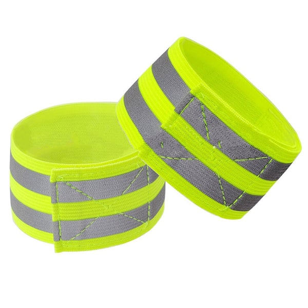 4 kpl/ set Heijastinnauhat Käsivarsihihna LED Heijastava Varsihihna Yellow 4 pcs/set