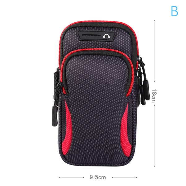 Gym Sport Løping Jogging Armbånd Armbånd Bag Blue
