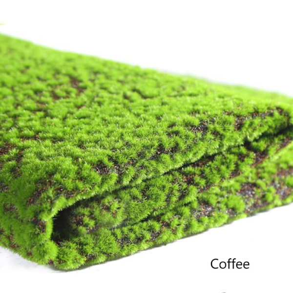 100*100cm Grøn s Mos Græsmåtte Til Boligindretning Coffee
