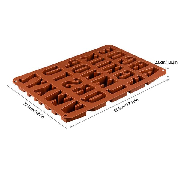26 bogstaver nummer chokolade non-stick silikone kageform