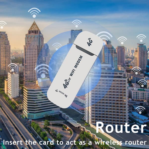 4G LTE trådlös USB dongel Mobilt bredband 150 Mbps Modem Stick black