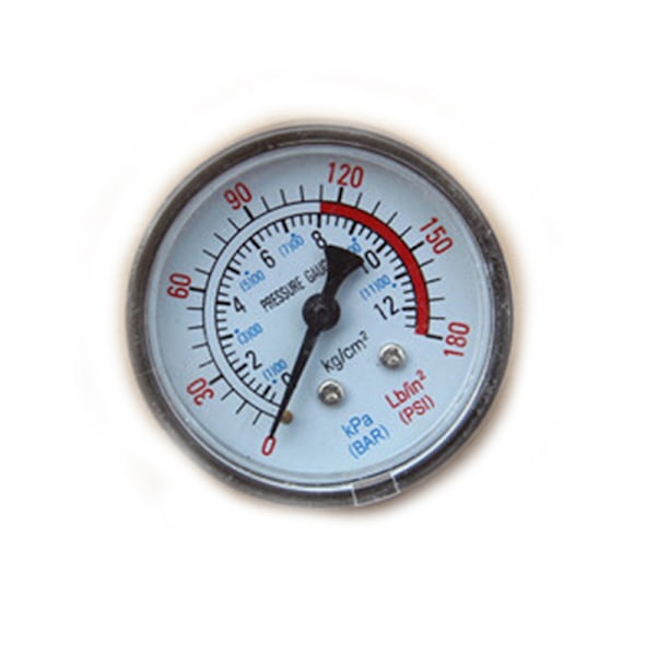0-180PSI Luftkompressor Pneumatisk Hydraulisk Vätsketrycksmätare