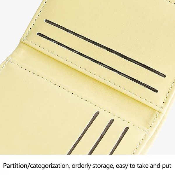 Damepunge Triple Multifunktionelle Korte Punge Fold Kort H Light pink