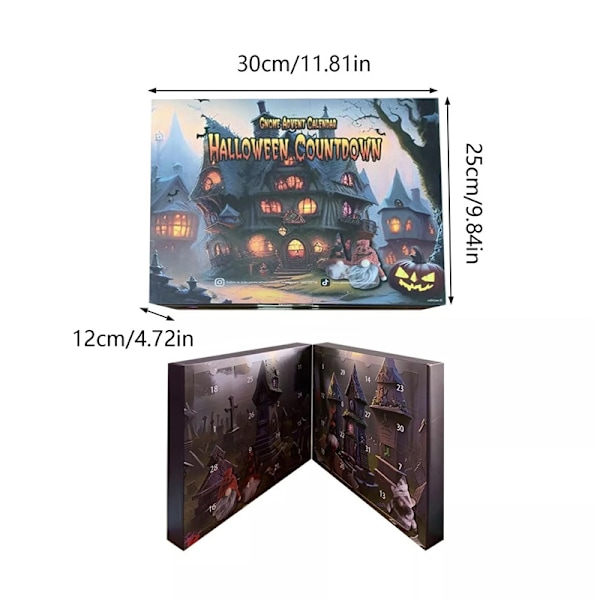 Halloween  Adventskalender Nedräkning  Docka Kit Black