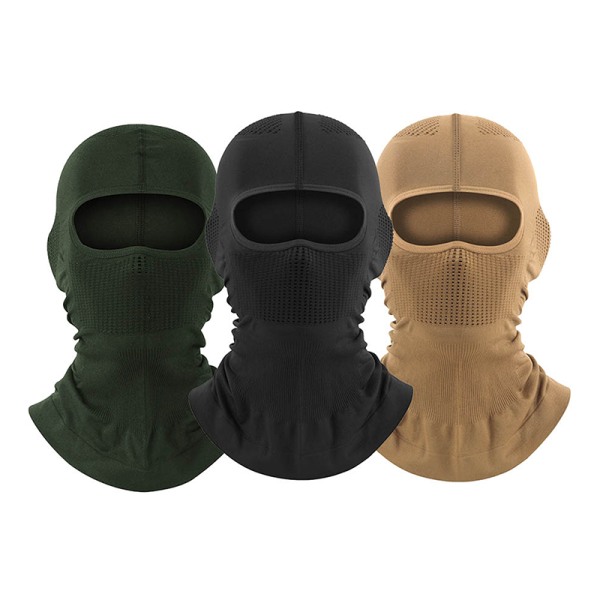 Sommermote Ansiktsdeksel Balaclava Vindtett Balaclava Black