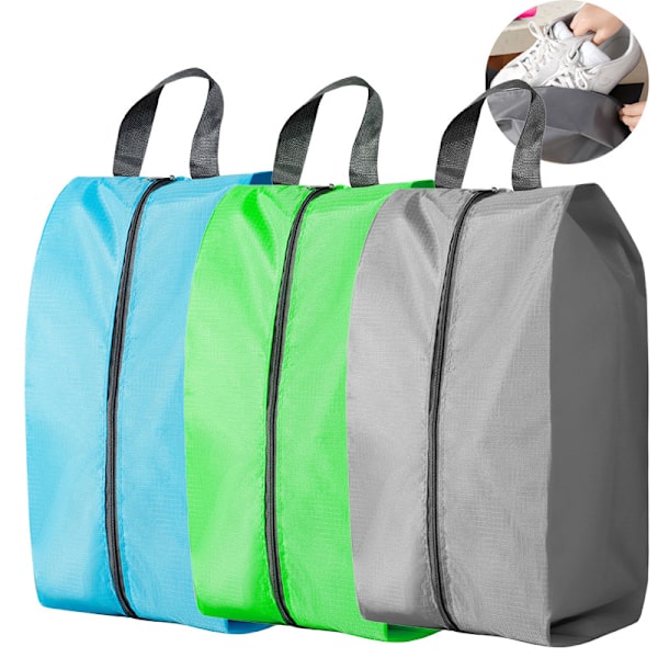 Støvtæt Vandtæt Sko Opbevaringstasker Nylon Sko Taske Gray L