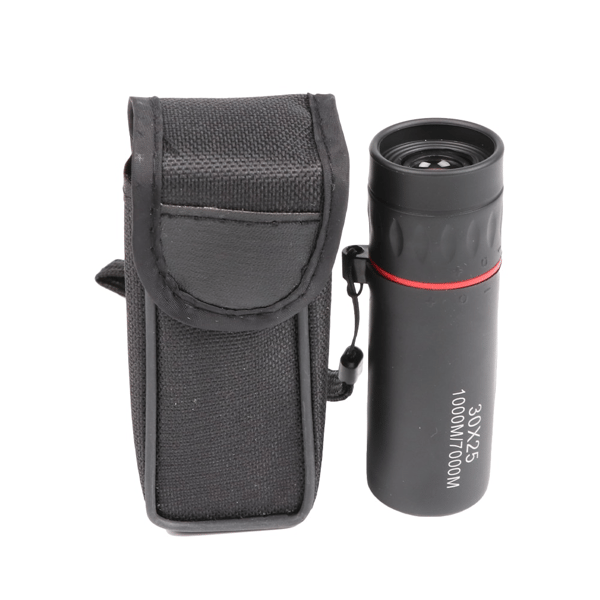 HD 30x25 monokulaariteleskooppikiikarit Zoomaustarkennus Black