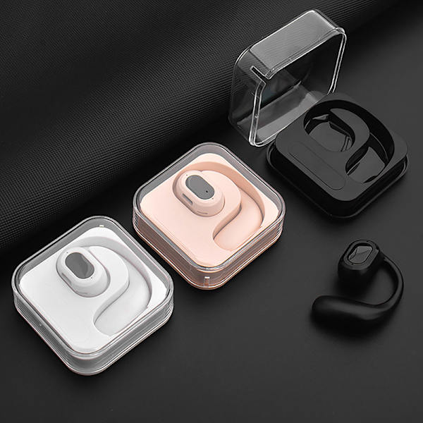 Trådlöst öronmonterat Bluetooth -headset Super Long Standby Beige
