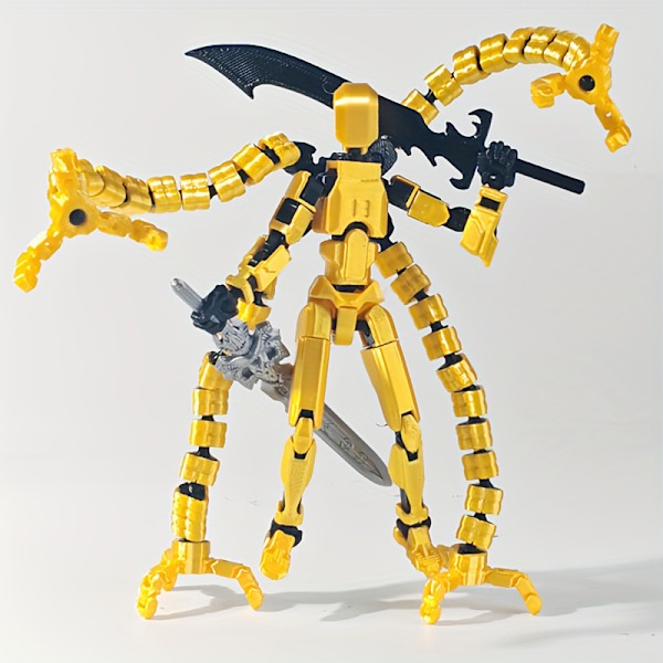 Färdigmonterad 18.3cm T13 Actionfigur 3D-Printad Multi-ed A2