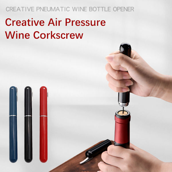 Air Pump Vinflasköppnare Champagneöppnare Blue
