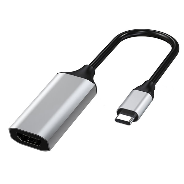 Adapterkabel för 1st typ C till HDMI4K videokabelomvandlare Silver