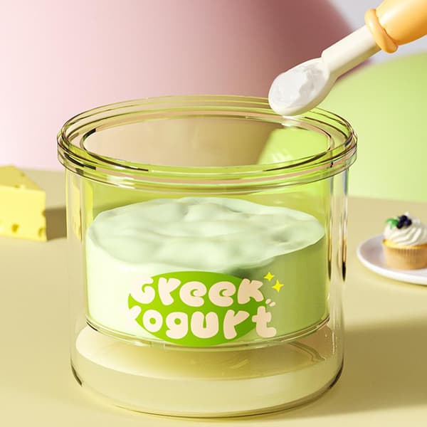 Yoghurt Si Milk Juice Filter Vaskbar Si Til Hjemmet K rectangle yellow