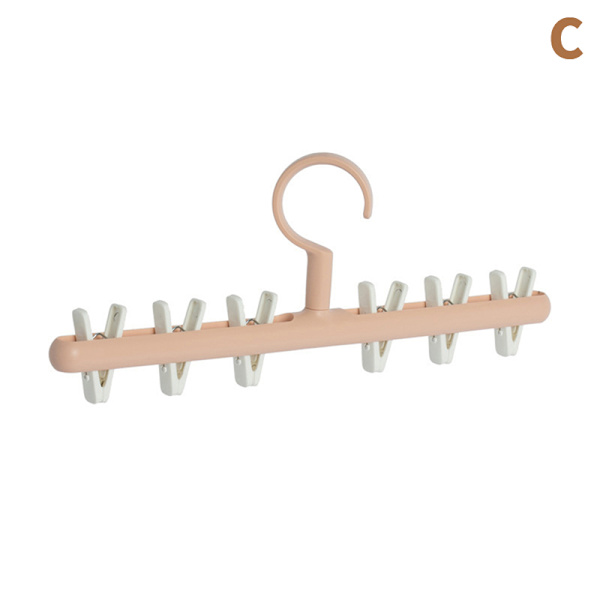 4 kpl 6 klipsiä Hatut Sukat Organizer Ripustin Pink 4 PCS