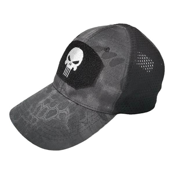 Skull Tactical Airsoft Cap Justerbar åndbar solskærm Night Elf
