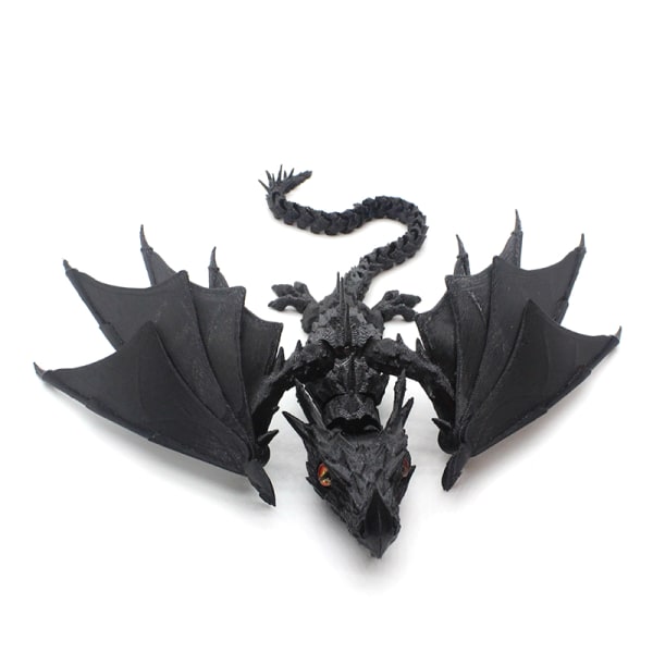 3d Print Flying Dragon Model Action Figur Statue Legetøj Purple