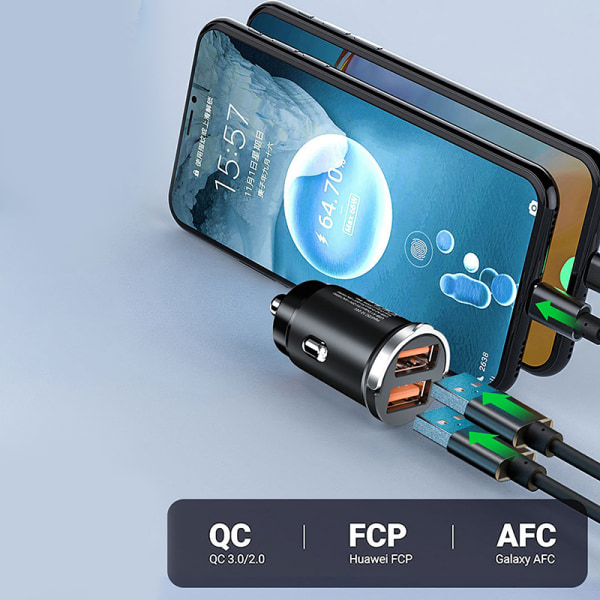 200W Bil USB Laddare Super Charge Adapter för IPhone c865 | Fyndiq