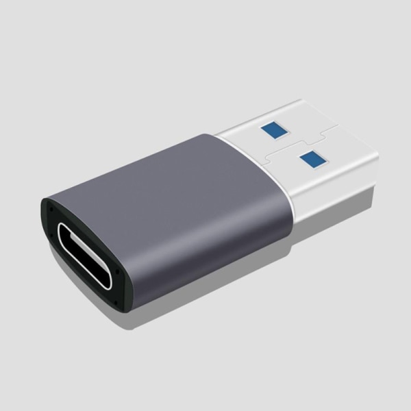 Mini Adapter Type-C USB 3.0 han til hun OTG kabelkonverter Gray