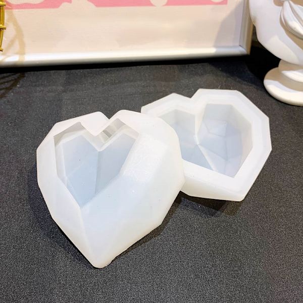 2 stk/sæt Hjerte Design Æskeform Smykkeæskeform