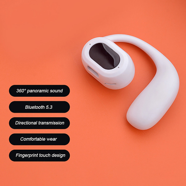 Trådlöst öronmonterat Bluetooth -headset Super Long Standby Beige