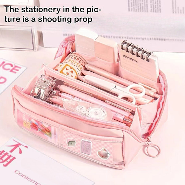 Pennfodral e Pennfodral Tillbaka Till Skolan Kontorsmaterial Pink