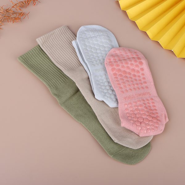 Jooga-sukat Liukumattomat urheilusukat Pilates-sukat Light gray