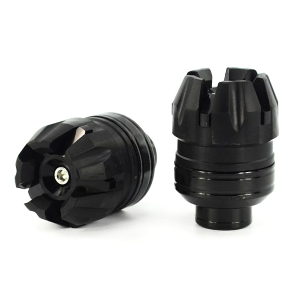 Motorsykkel forgaffel rammeglidere Crash Protection Black