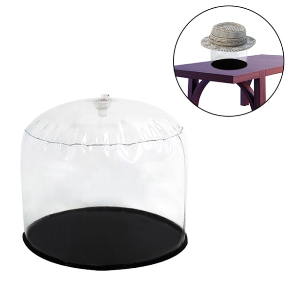 Holder Luftoppblåsing Oppblåsbar PVC Transparent Hat Support Cap M