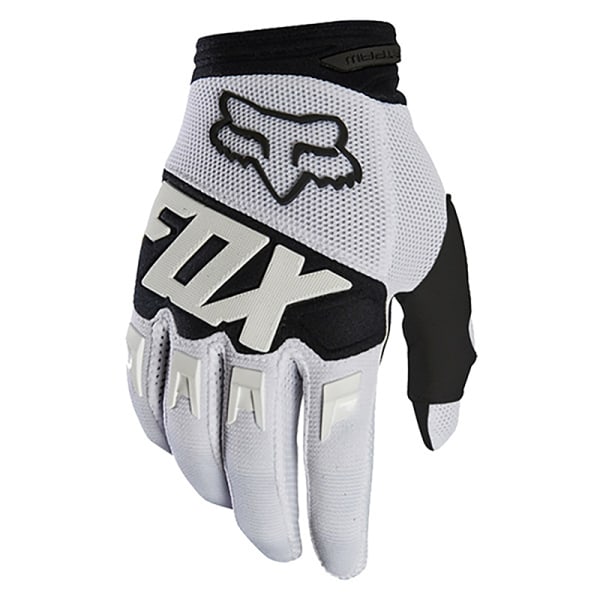 Smart Gloves Motocross MX BMX Dirt Bike Motorsykkelhansker Black and white S