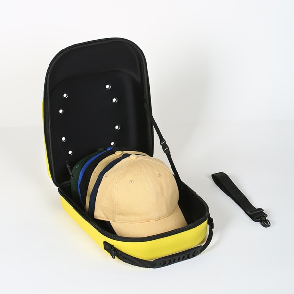 EVA Portable Caps Storage Case Hat Carrier Ryggsäck Case Black