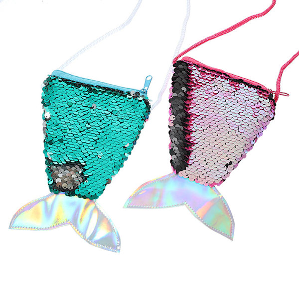 Mermaid Tail Paljetit Kolikko Kukkaro Tyttöjen Lompakko Laukut Rahapidike Multicolor 2