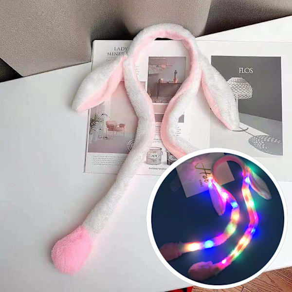 Bunny Ears Plys legetøj Hårbøjle Hovedbeklædning White