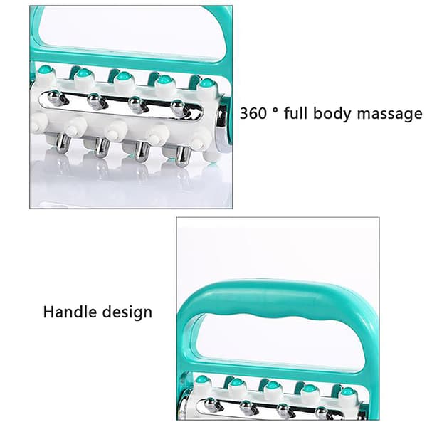 Cellulite Massager Roller Handle Fat Body Muscle Massager Yellow
