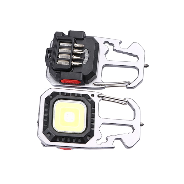 Mini LED-avaimenperä kannettava työvalo taskulamppu Black