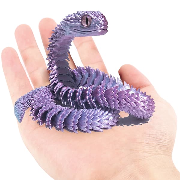 3D-printad orm-prydnad, ormfigur, rörlig hantverk Exeive D Style A7