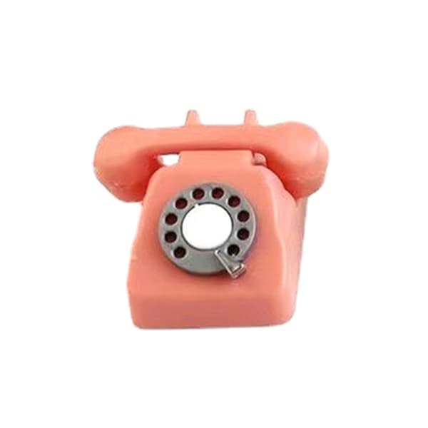 Dukkehus Møbler Kid Miniatyr plast Telefon Leker Green