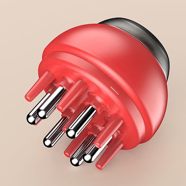 6- Scalp Applicator Liquid Comb Head Massager Black