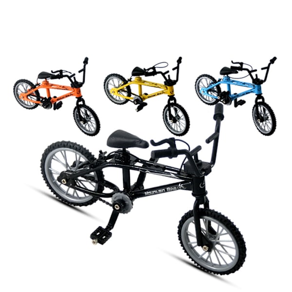 Finger BMX Mini Sykkel Montering Sykkel Modell Leker Finger Kids Bi Black